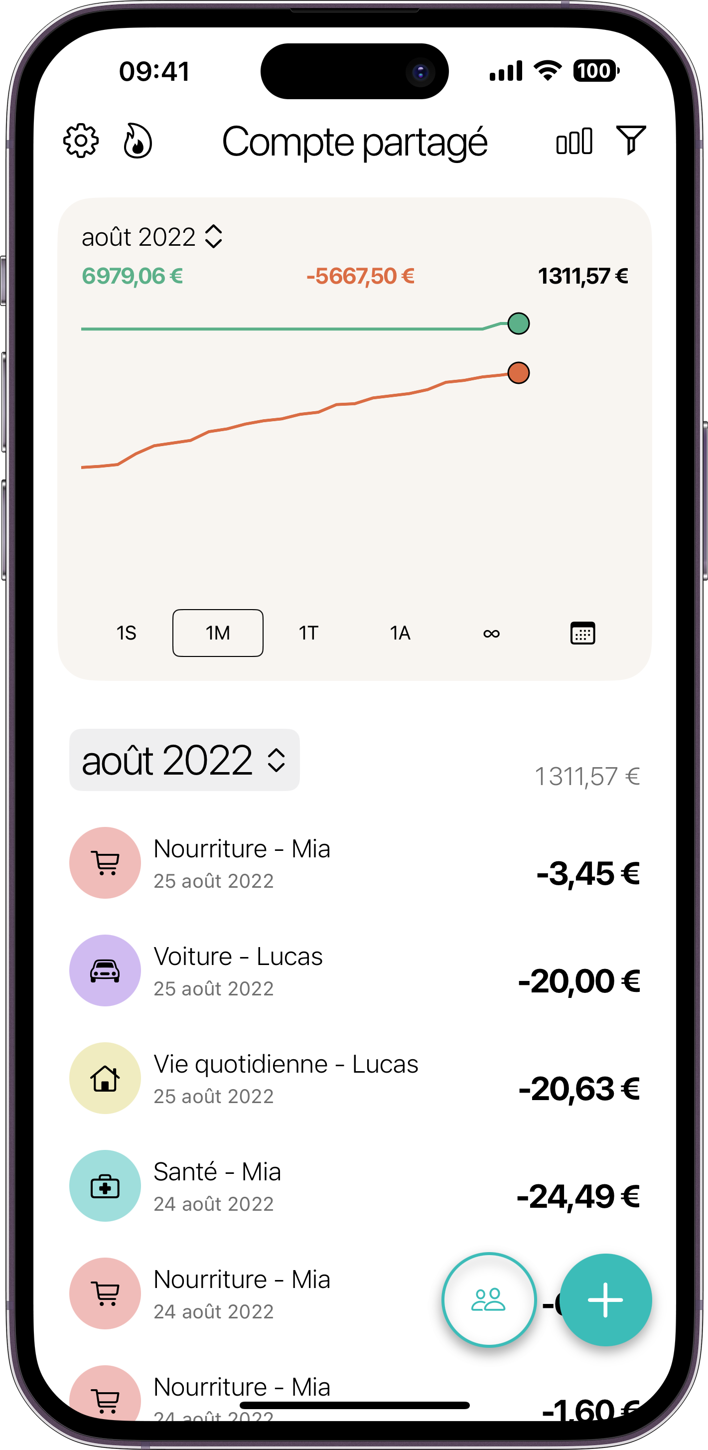 iPhone preview of the app